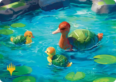Turtle-Duck Art Card (Gold-Stamped Planeswalker Symbol) (18)