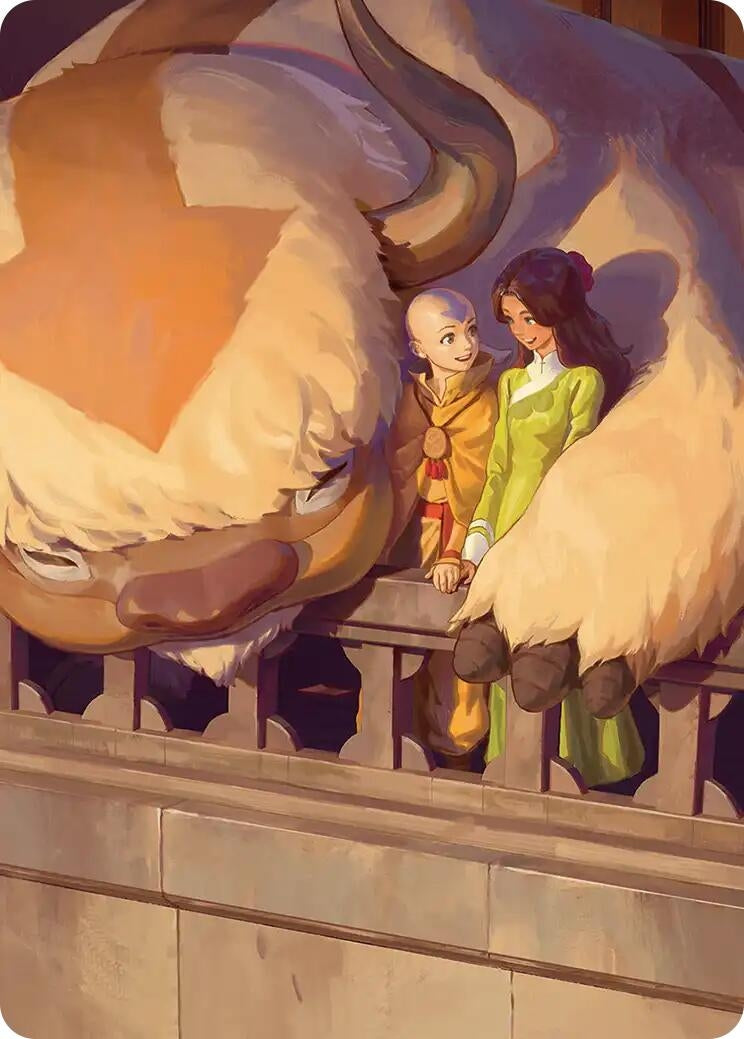 Image for Aang and Katara Art Card - Magic: The Gathering