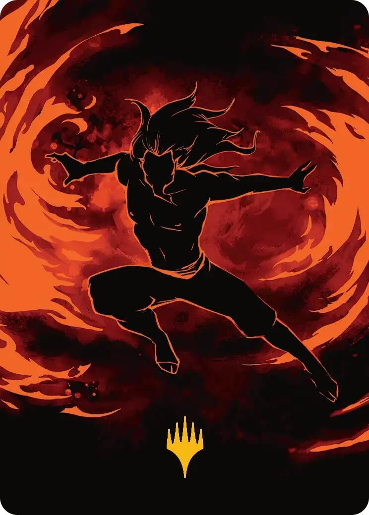 Image for Ozai, the Phoenix King Art Card (Gold-Stamped Planeswalker Symbol) (39) - Magic: The Gathering