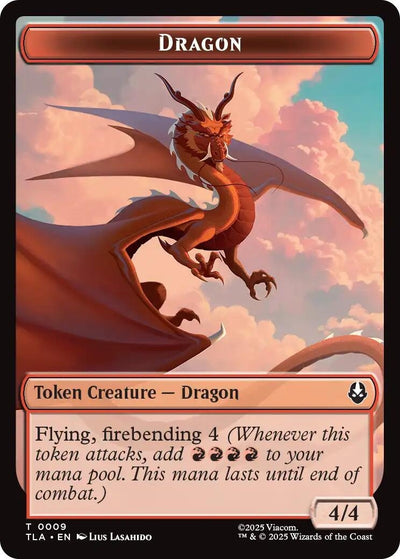Dragon // Food (0019) Double-Sided Token (9 // 19)