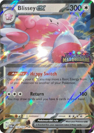 Blissey ex (Twilight Masquerade Stamped) (134/167)