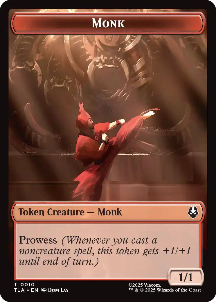 Image for Monk // Clue (0017) Double-Sided Token (10 // 17) - Magic: The Gathering