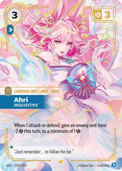 Ahri - Inquisitive (Signature) (Spiritforged) (227*/221)