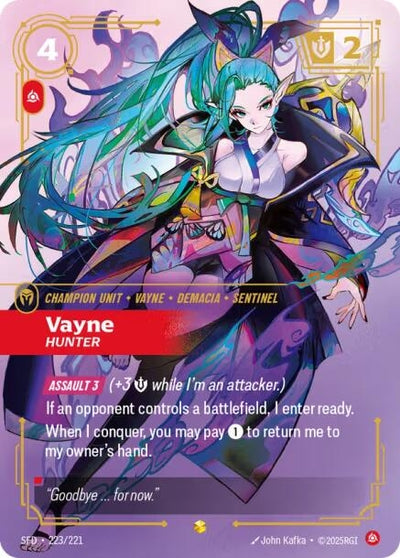 Vayne - Hunter (Overnumbered) (Spiritforged) (223/221)