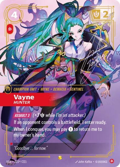 Vayne - Hunter (Signature) (Spiritforged) (223*/221)