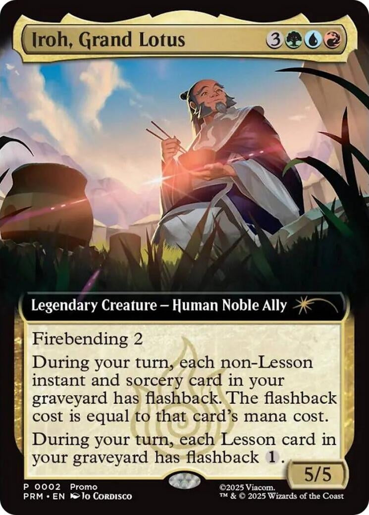 Image for Iroh, Grand Lotus (Extended Art) (Unique and Miscellaneous Promos) (2) (UMP) - Magic: The Gathering