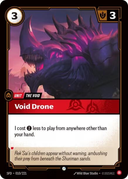 Image for Void Drone (Spiritforged) (010/221) - Riftbound: League of Legends Trading Card Game