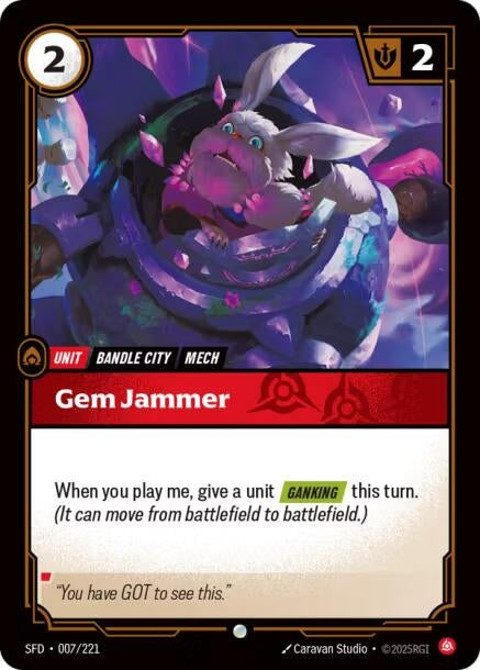 Image for Gem Jammer (Spiritforged) (007/221) - Riftbound: League of Legends Trading Card Game