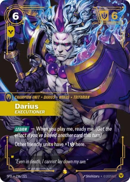 Image for Darius - Executioner (Overnumbered) (Spiritforged) (236/221) - Riftbound: League of Legends Trading Card Game