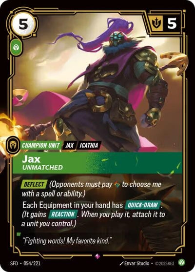 Jax - Unmatched (Spiritforged) (054/221)