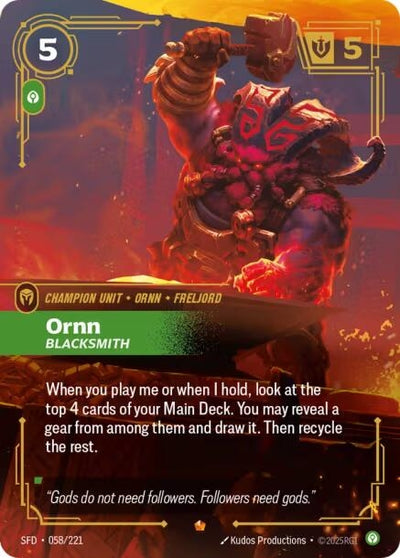 Ornn - Blacksmith (Spiritforged) (058/221)