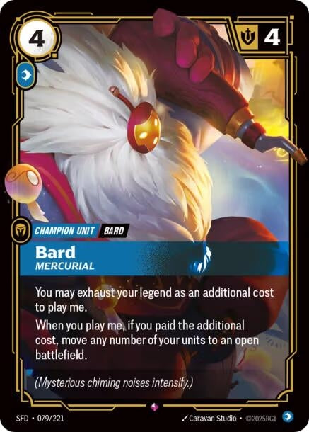 Image for Bard - Mercurial (Spiritforged) (079/221) - Riftbound: League of Legends Trading Card Game