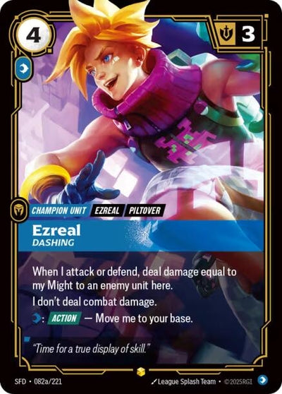Ezreal - Dashing (Alternate Art) (Spiritforged) (082a/221)