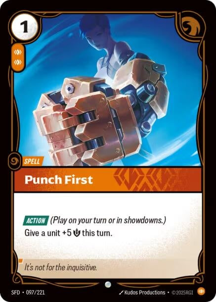 Image for Punch First (Spiritforged) (097/221) - Riftbound: League of Legends Trading Card Game