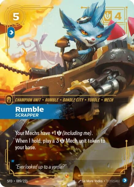Image for Rumble - Scrapper (Spiritforged) (089/221) - Riftbound: League of Legends Trading Card Game