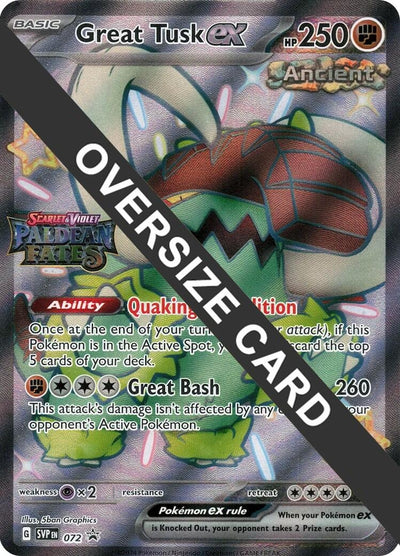 Great Tusk ex - 072 (Paldean Fates Stamped) (072)