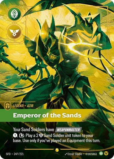 Azir - Emperor of the Sands (Overnumbered) (Spiritforged) (247/221)