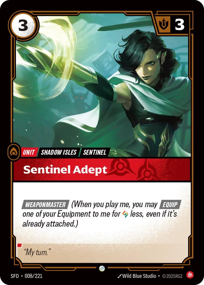 Image for Sentinel Adept (Spiritforged) (008/221) - Riftbound: League of Legends Trading Card Game