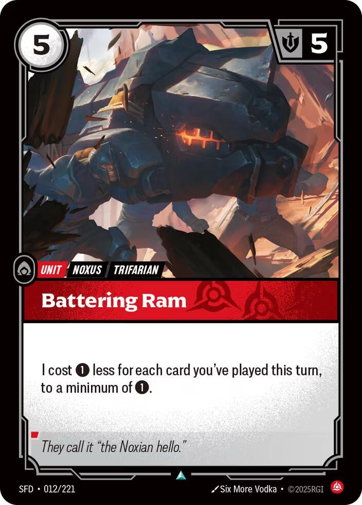 Image for Battering Ram (Spiritforged) (012/221) - Riftbound: League of Legends Trading Card Game
