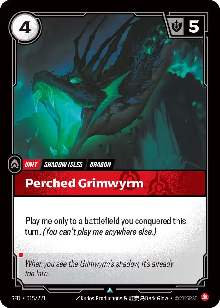 Perched Grimwyrm (Spiritforged) (015/221)