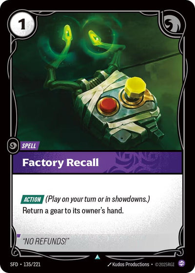 Factory Recall (Spiritforged) (135/221)