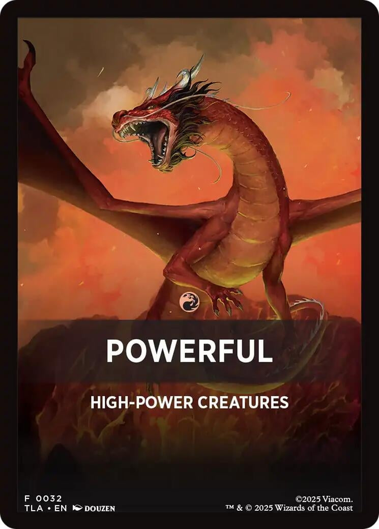Image for Powerful Theme Card (32) - Magic: The Gathering