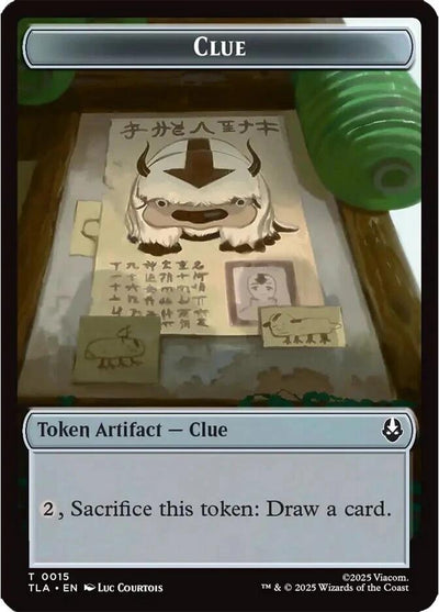 Clue (0015) // spirit (003) Double-Sided Token (15 // 3)