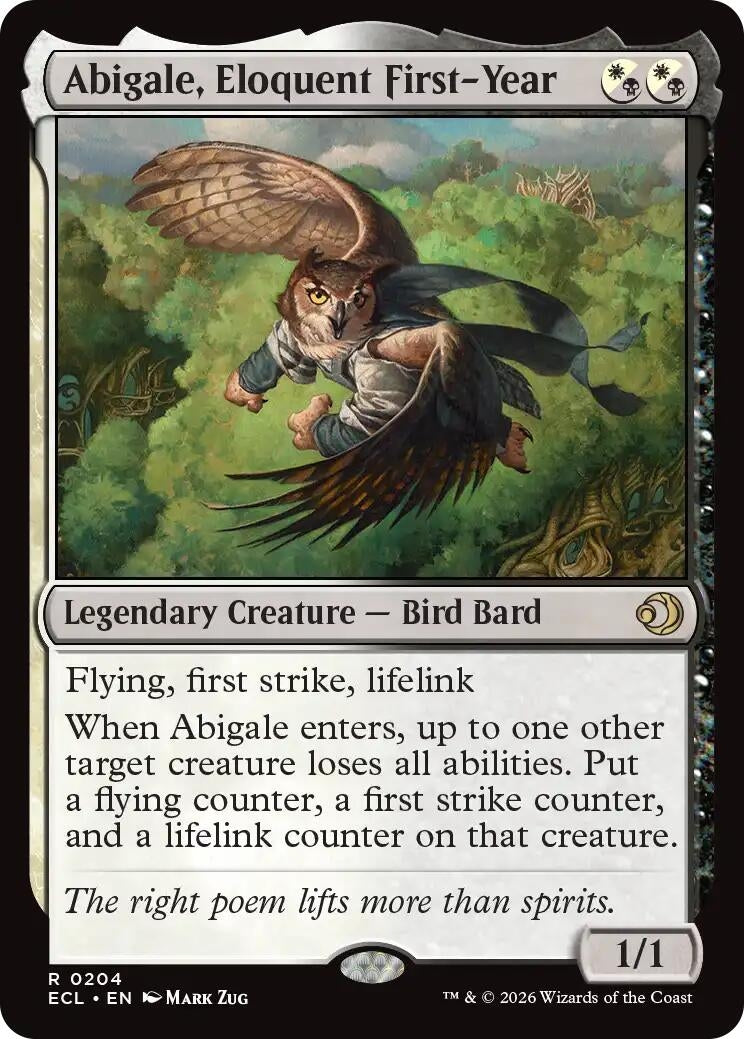 Abigale, Eloquent First-Year (Lorwyn Eclipsed) (204)