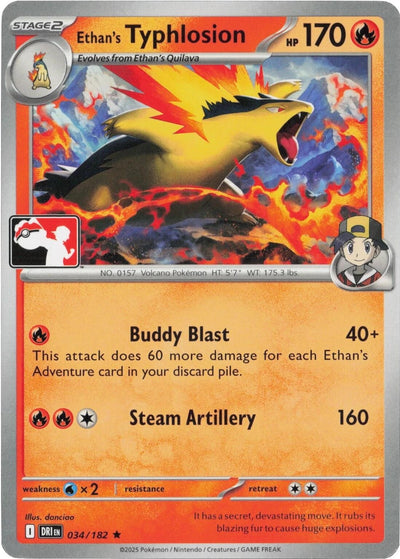 Ethan's Typhlosion (Prize Pack Series Cards) (034/182)