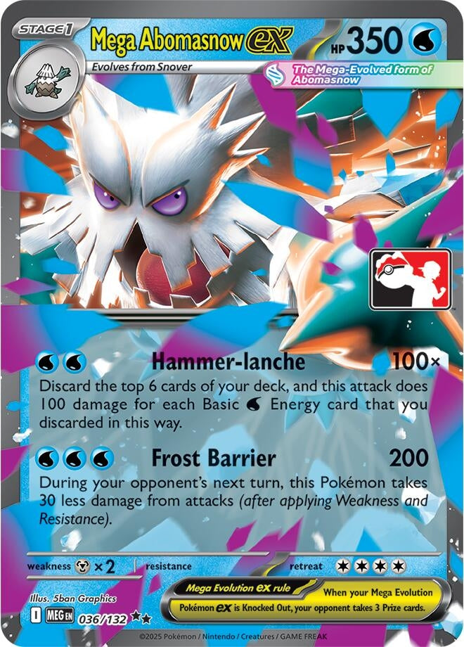Mega Abomasnow ex (Prize Pack Series Cards) (036/132)