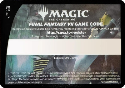 FINAL FANTASY - FINAL FANTASY VII Game Code Card (10)