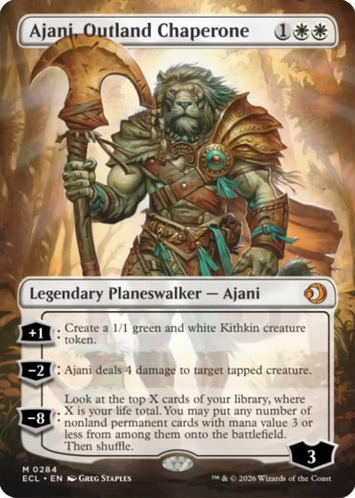 Ajani, Outland Chaperone (Borderless) (284)