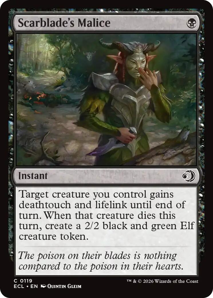 Scarblade's Malice (Lorwyn Eclipsed) (119)