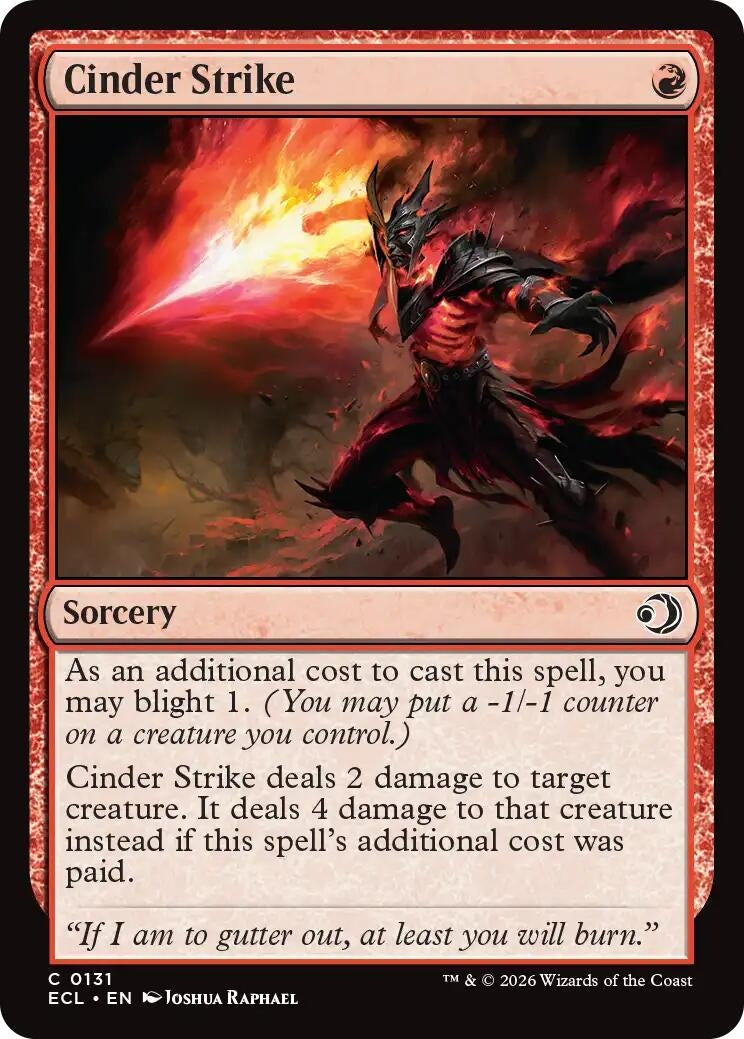Cinder Strike (Lorwyn Eclipsed) (131)