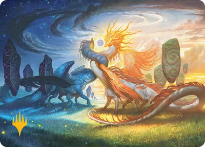 Celestial Reunion Art Card (19/54) (Gold-Stamped Planeswalker Symbol) (19)