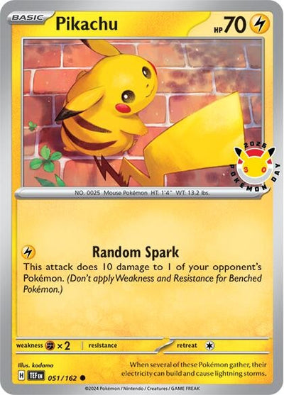 Pikachu (Pokemon Day 2026) (Miscellaneous Cards & Products) (051/162)