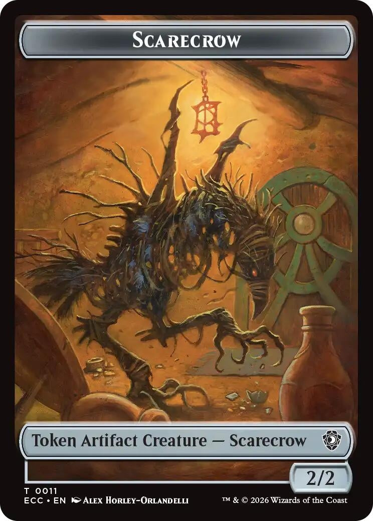 Image for Scarecrow // Treasure Double-Sided Token (Commander: Lorwyn Eclipsed) (11 // 10) (ECC) - Magic: The Gathering
