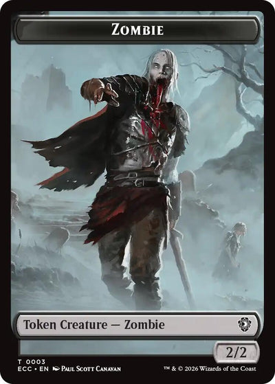 Zombie // Snake Double-Sided Token (Lorwyn Eclipsed) (3 // 8)