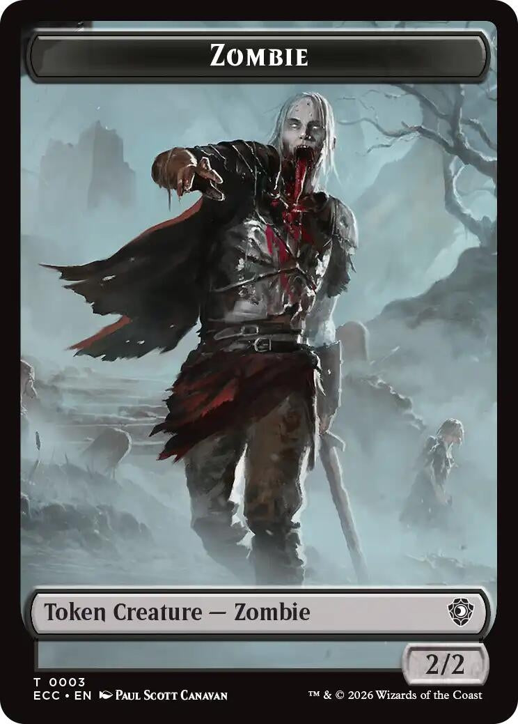 Zombie // Snake Double-Sided Token (Lorwyn Eclipsed) (3 // 8)