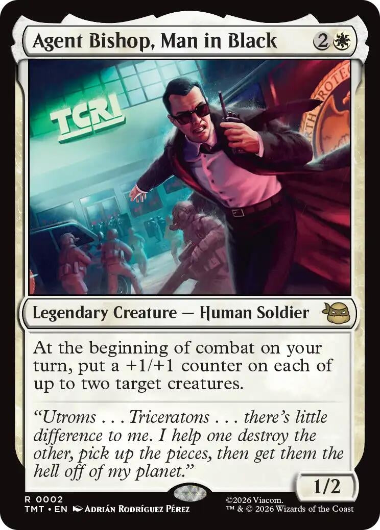 Image for Agent Bishop, Man in Black (Teenage Mutant Ninja Turtles) (2) - Magic: The Gathering