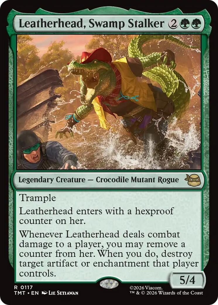 Image for Leatherhead, Swamp Stalker (Teenage Mutant Ninja Turtles) (117) - Magic: The Gathering