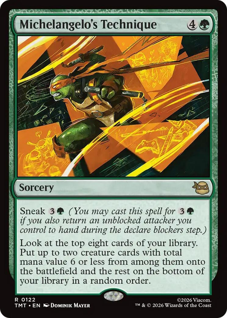 Image for Michelangelo's Technique (Teenage Mutant Ninja Turtles) (122) - Magic: The Gathering