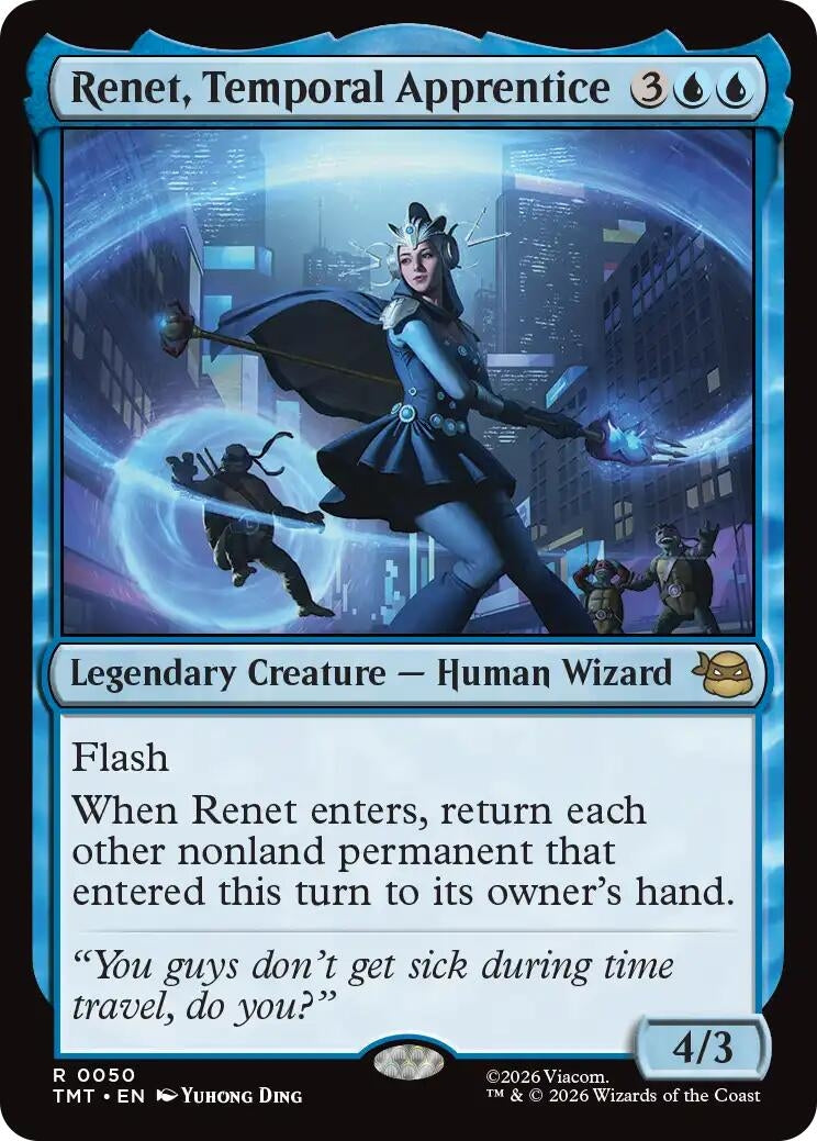 Image for Renet, Temporal Apprentice (Teenage Mutant Ninja Turtles) (50) - Magic: The Gathering