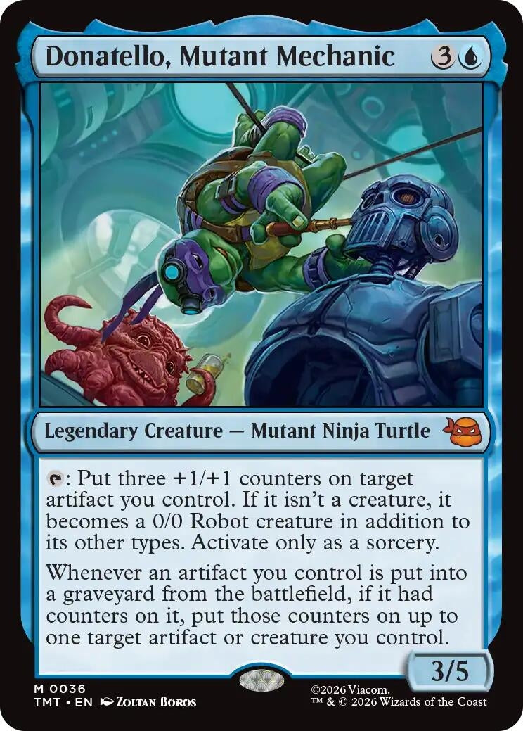 Image for Donatello, Mutant Mechanic (Teenage Mutant Ninja Turtles) (36) - Magic: The Gathering