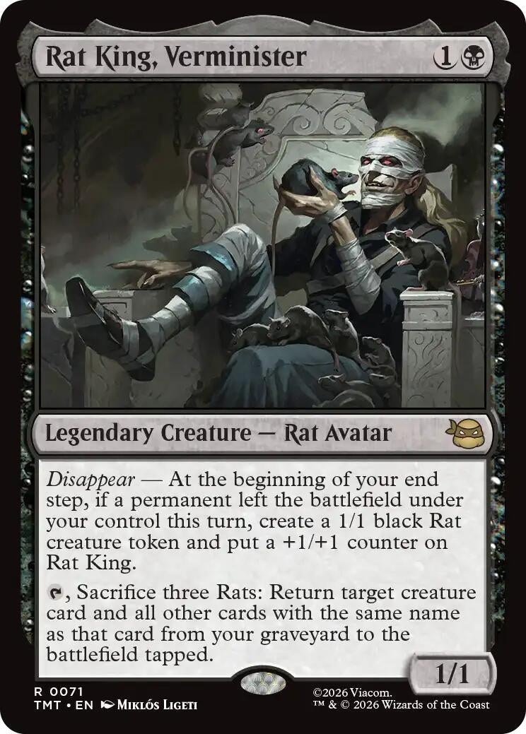 Image for Rat King, Verminister (Teenage Mutant Ninja Turtles) (71) - Magic: The Gathering