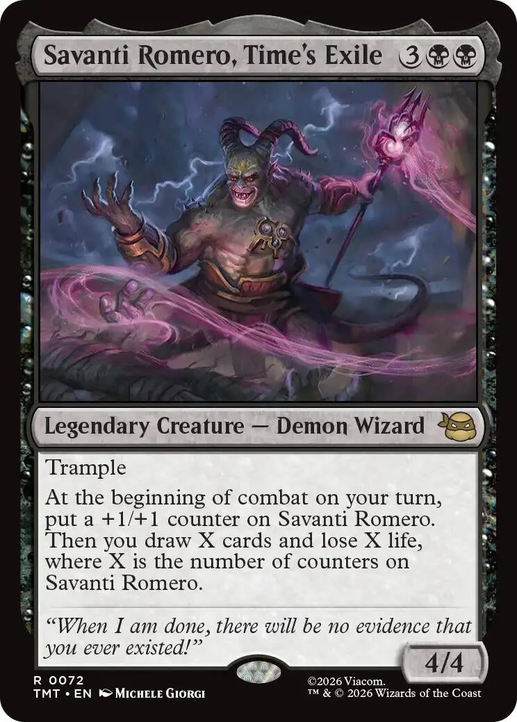 Image for Savanti Romero, Time's Exile (Teenage Mutant Ninja Turtles) (72) - Magic: The Gathering
