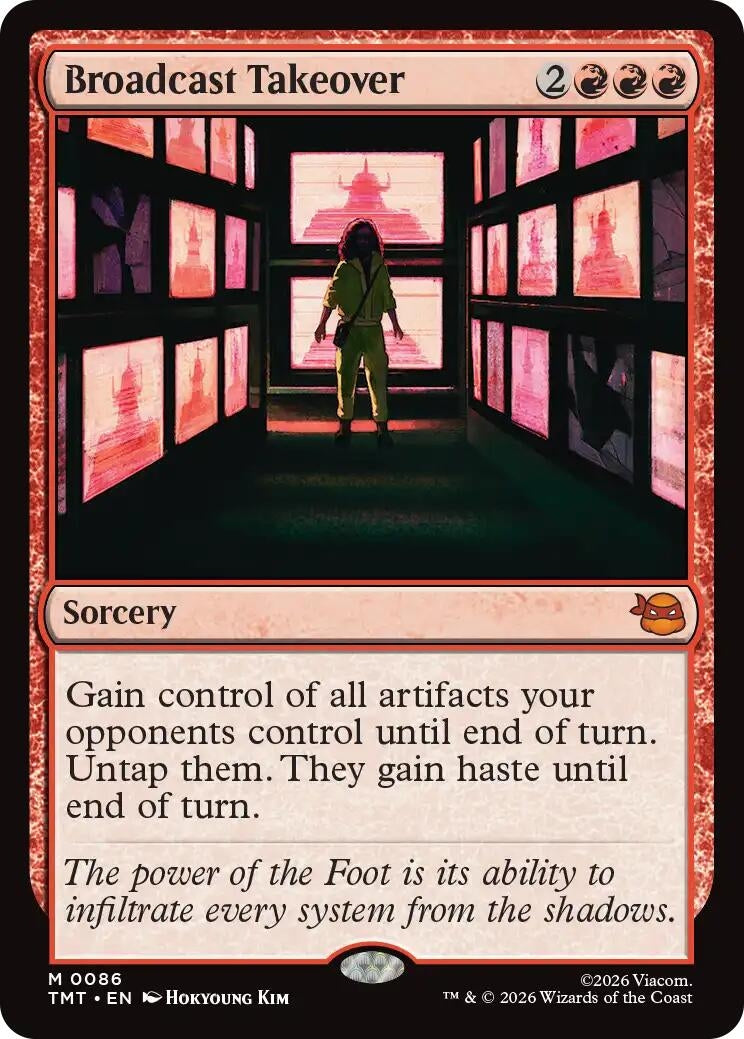 Image for Broadcast Takeover (Teenage Mutant Ninja Turtles) (86) - Magic: The Gathering