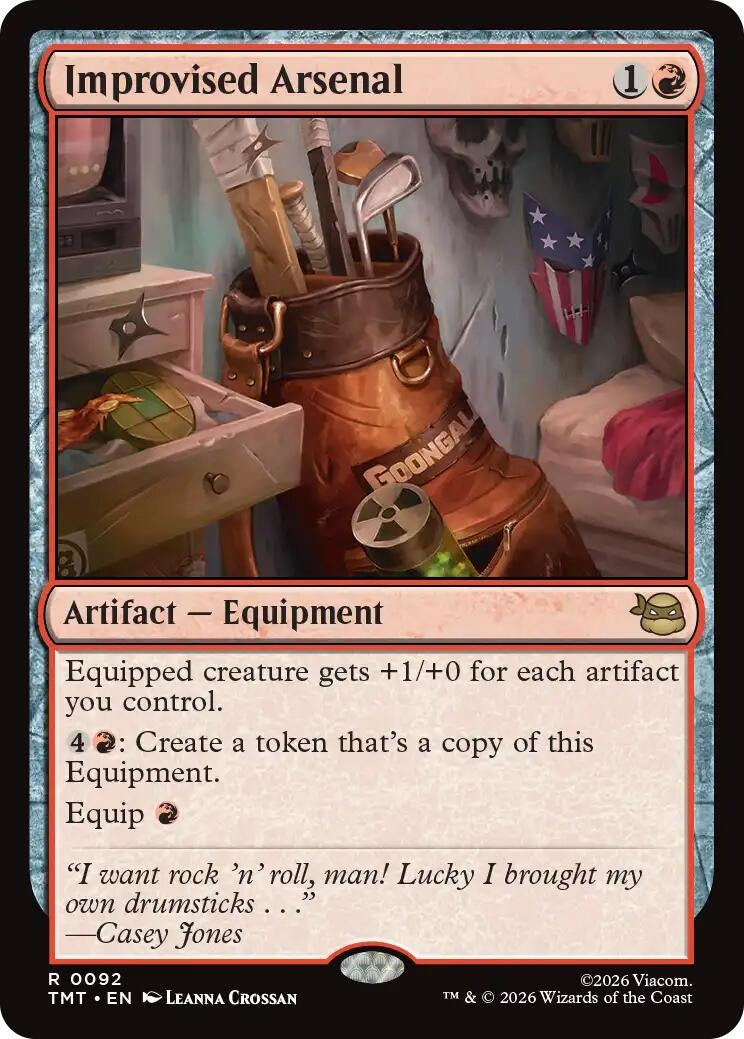 Image for Improvised Arsenal (Teenage Mutant Ninja Turtles) (92) - Magic: The Gathering