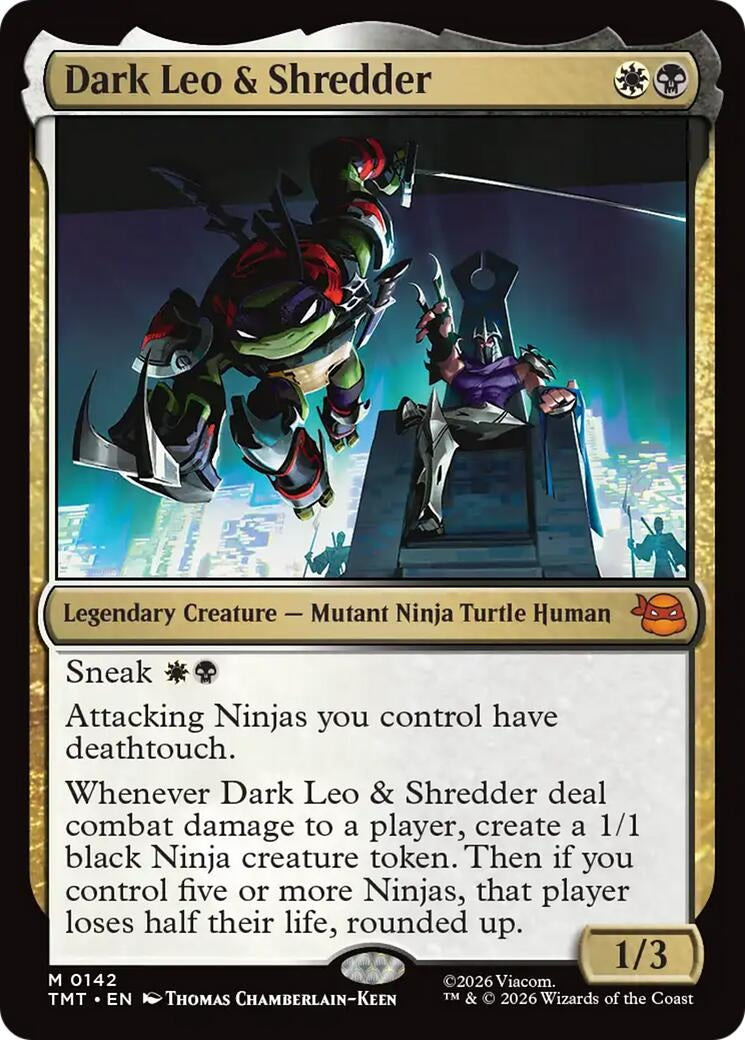 Image for Dark Leo & Shredder (Teenage Mutant Ninja Turtles) (142) - Magic: The Gathering