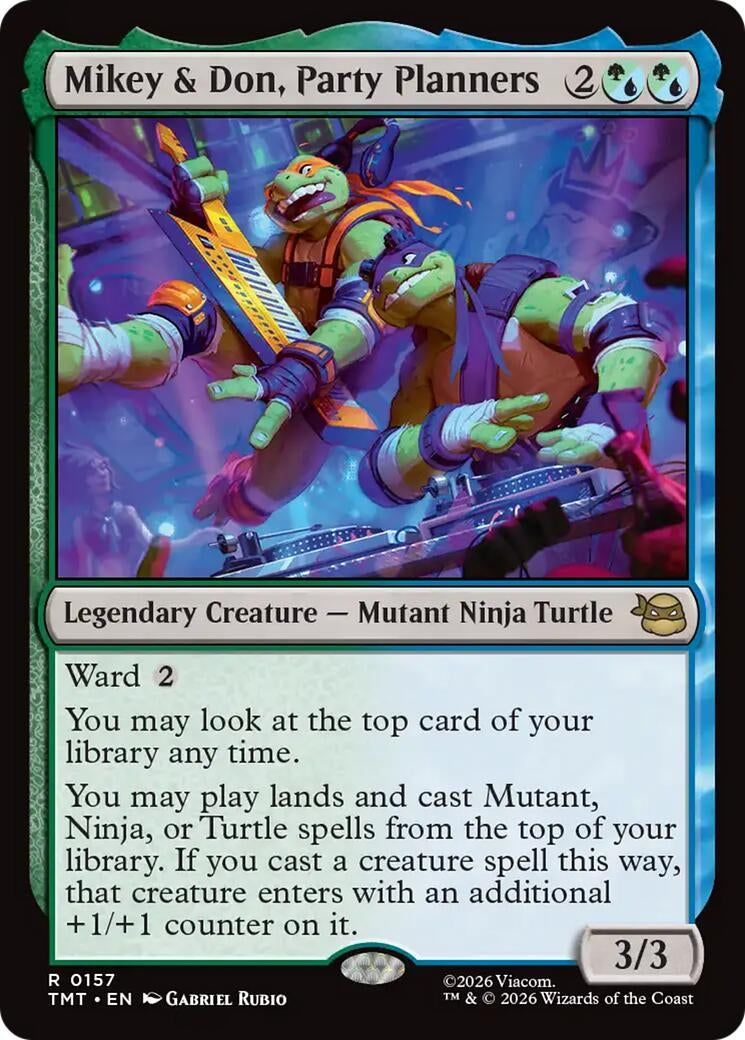 Image for Mikey & Don, Party Planners (Teenage Mutant Ninja Turtles) (157) - Magic: The Gathering